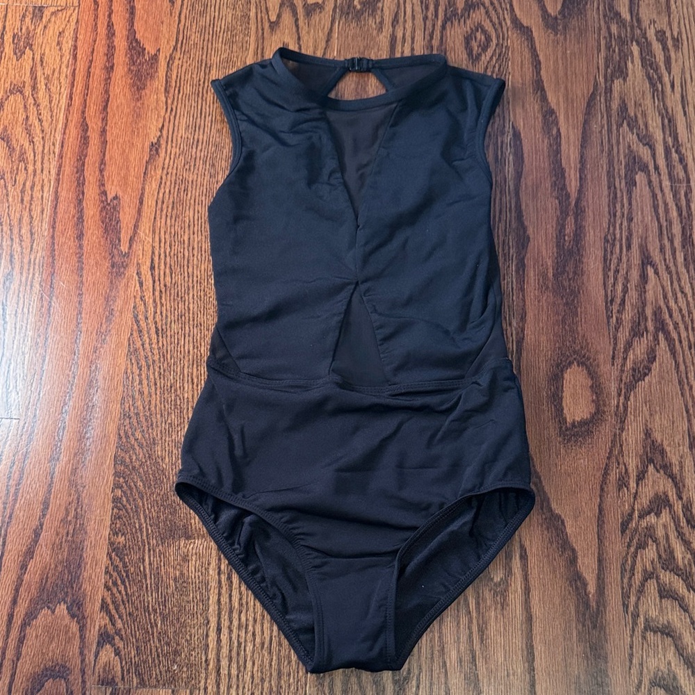 Black Sleeveless Dance Leotard